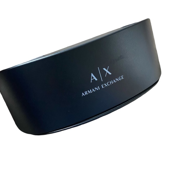 Armani Exchange Hard Black Glasses Case - Picture 1 of 3